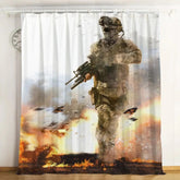 Call Of Duty Blackout Curtain Drapes for Living Room Bedroom Window Treatment